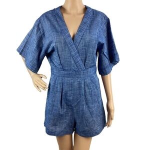 Seafolly Australia Romper Size S Blue Cotton